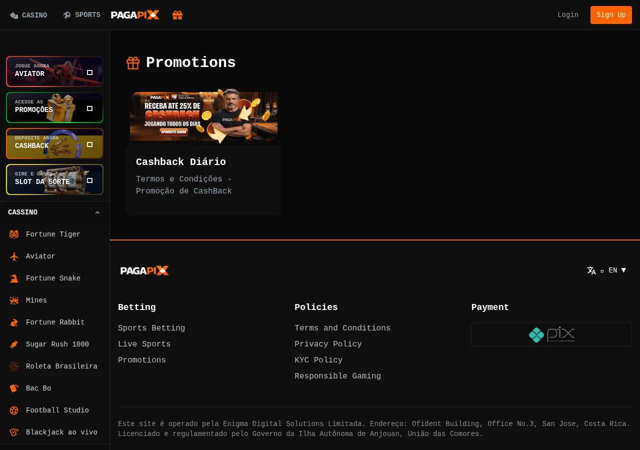 PagaPix welcome bonus promotions